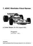 Programme cover of Zolder, 26/08/1973