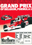 Programme cover of Zolder, 05/06/1977