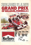 Programme cover of Zolder, 21/05/1978