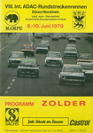 Programme cover of Zolder, 08/06/1979