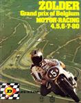 Programme cover of Zolder, 06/07/1980