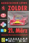 Programme cover of Zolder, 21/03/1982