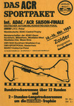 Programme cover of Zolder, 16/10/1983