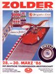 Programme cover of Zolder, 30/03/1986