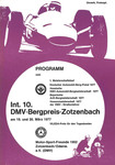 Programme cover of Zotzenbach Hill Climb, 20/03/1977