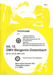 Programme cover of Zotzenbach Hill Climb, 25/03/1979