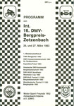 Programme cover of Zotzenbach Hill Climb, 27/03/1983
